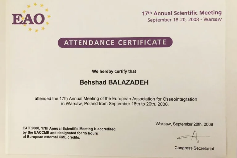 Certificat Dr. Balazadeh Behshad Andrei 2