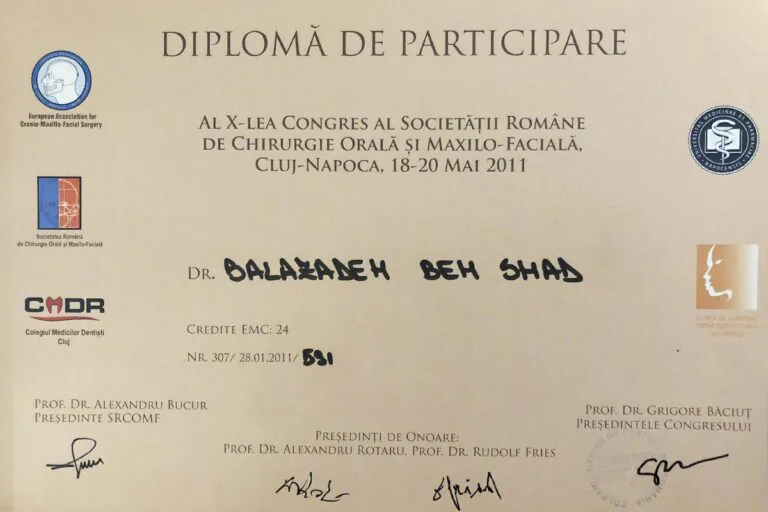 Certificat Dr. Balazadeh Behshad Andrei 4