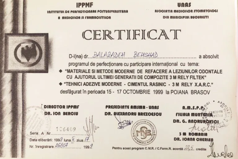 Certificat Dr. Balazadeh Behshad Andrei 11
