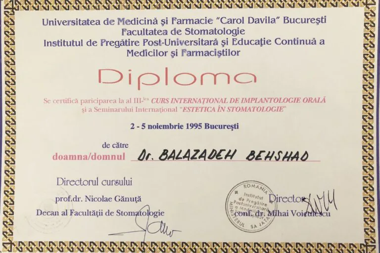 Certificat Dr. Balazadeh Behshad Andrei 16