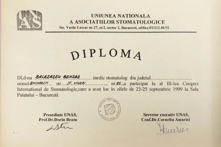 Certificat Dr. Balazadeh Behshad Andrei 23