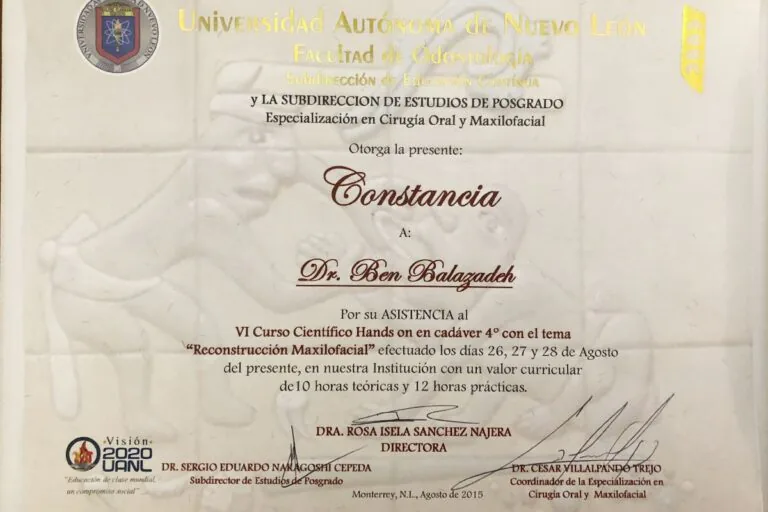 Certificat Dr. Balazadeh Behshad Andrei 26