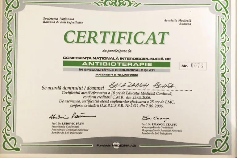 Certificat Dr. Balazadeh Behshad Andrei 30