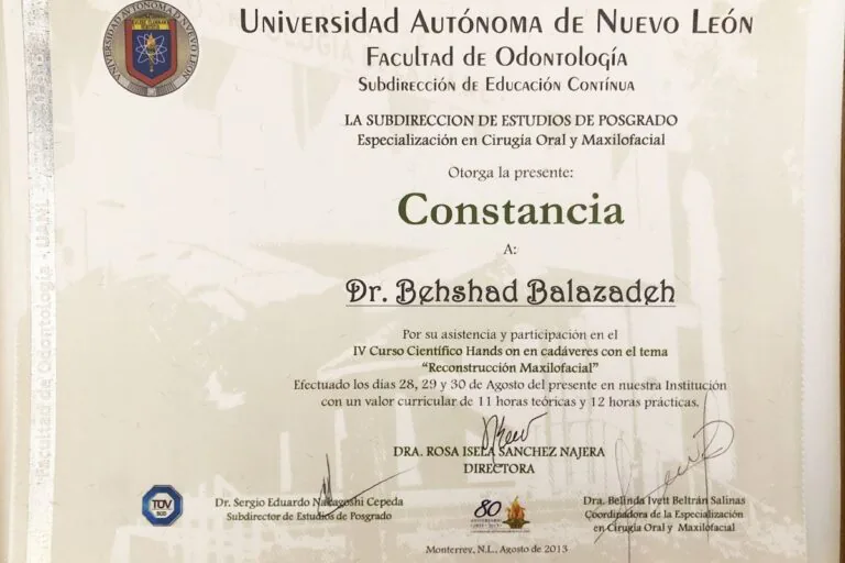 Certificat Dr. Balazadeh Behshad Andrei 31