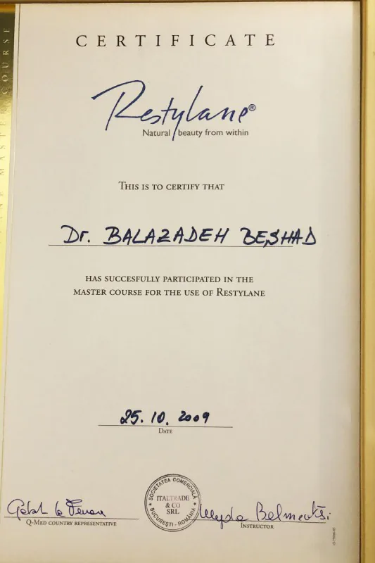 Certificat Dr. Balazadeh Behshad Andrei 37